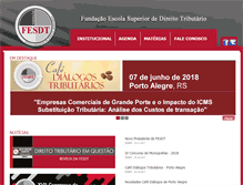 Tablet Screenshot of fesdt.org.br